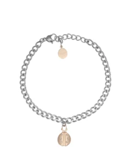 ACCIAIO Bracciale catena con coccinella