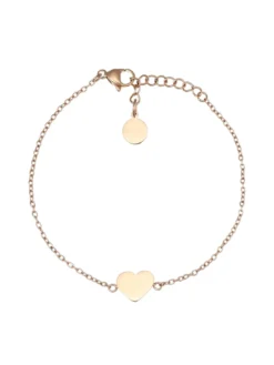 ACCIAIO Bracciale con charm cuore