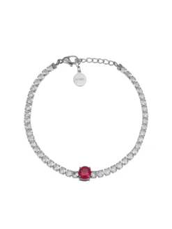 ACCIAIO Bracciale con zirconi