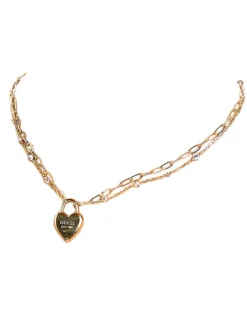 ALL YOU NEED IS LOVE Collana con charm a forma di cuore