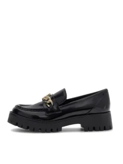 ALMER Mocassini catena e logo strass