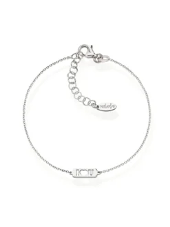 AMORE Bracciale targhetta I <3 U