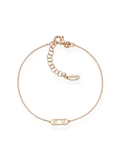 AMORE Bracciale targhetta I <3 U