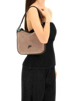 ARIANA Borsa shopping a spalla, con tracolla, in pelle