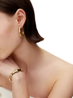 BAMBOO Orecchini yellow gold