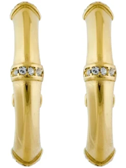 BAMBOO Orecchini yellow gold