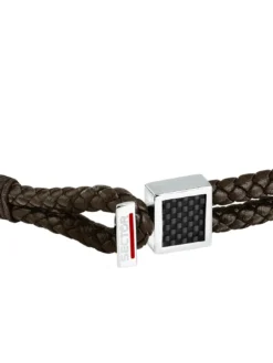 BANDY Bracciale uomo in pelle intrecciata