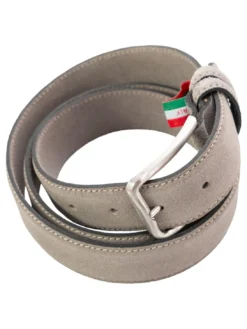 BASIC Cintura in pelle, con logo impresso