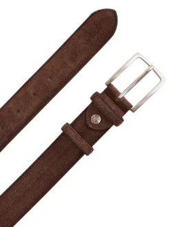 BASIC Cintura in pelle, con logo impresso