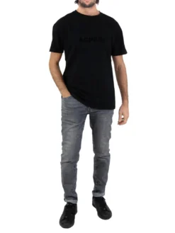 BASIC FLOCK T-shirt in cotone con logo