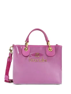 BETH JELLY Borsa a mano piccola lucida con pouch