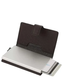BLACK SQUARE Astuccio portacard in pelle