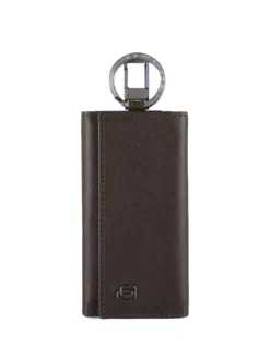 BLACK SQUARE Astuccio portachiavi in pelle 6 ganci