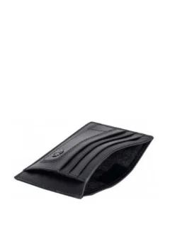 BLACK SQUARE Portacard piatto in pelle