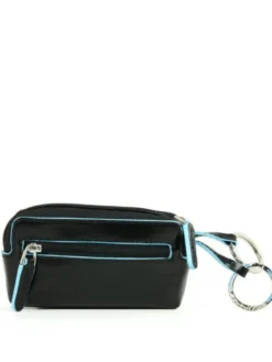 BLUE SQUARE Astuccio portachiavi in pelle