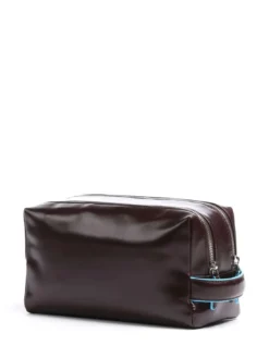 BLUE SQUARE Beauty Case in pelle
