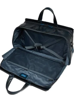 BLUE SQUARE Borsone in pelle