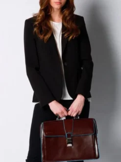 BLUE SQUARE Doctor Bag in pelle