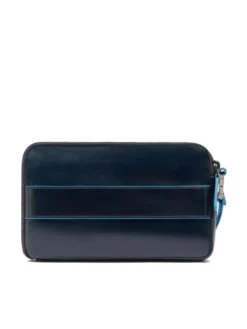 BLUE SQUARE Pochette da uomo in pelle