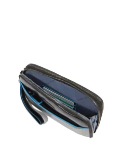 BLUE SQUARE Pochette da uomo in pelle