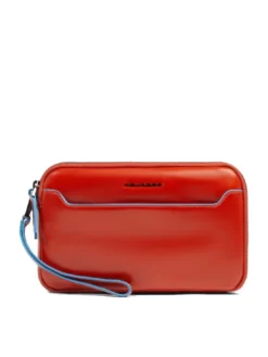 BLUE SQUARE Pochette da uomo in pelle