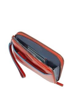BLUE SQUARE Pochette da uomo in pelle