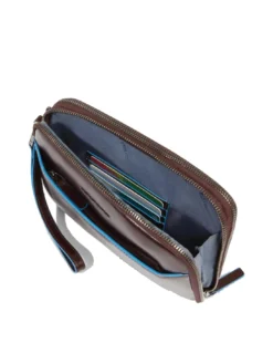 BLUE SQUARE Pochette da uomo in pelle