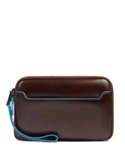 BLUE SQUARE Pochette da uomo in pelle