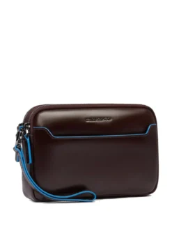 BLUE SQUARE Pochette da uomo in pelle