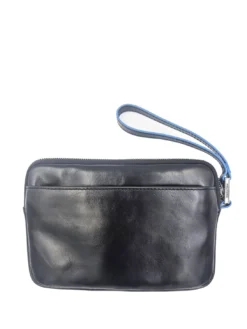 BLUE SQUARE Pochette Portacard in pelle