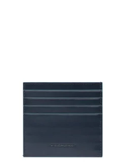 BLUE SQUARE Portacard in pelle