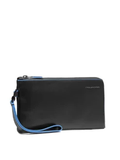 BLUE SQUARE Portacarte pochette uomo in pelle