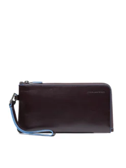 BLUE SQUARE Portacarte pochette uomo in pelle
