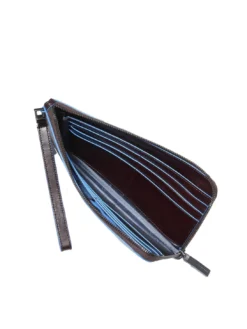 BLUE SQUARE Portacarte pochette uomo in pelle