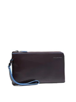 BLUE SQUARE Portacarte pochette uomo in pelle