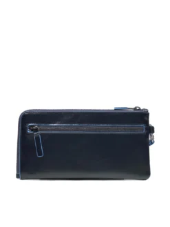 BLUE SQUARE Portacarte pochette uomo in pelle