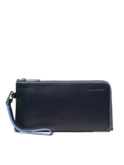 BLUE SQUARE Portacarte pochette uomo in pelle