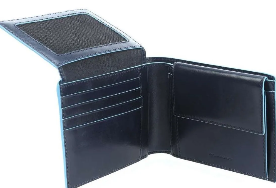 BLUE SQUARE Portafoglio in pelle con flap