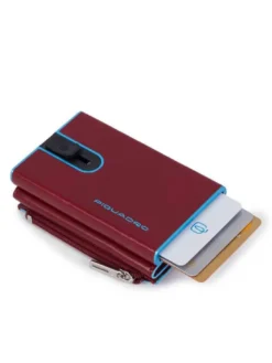 BLUE SQUARE Portafoglio in pelle con sliding system