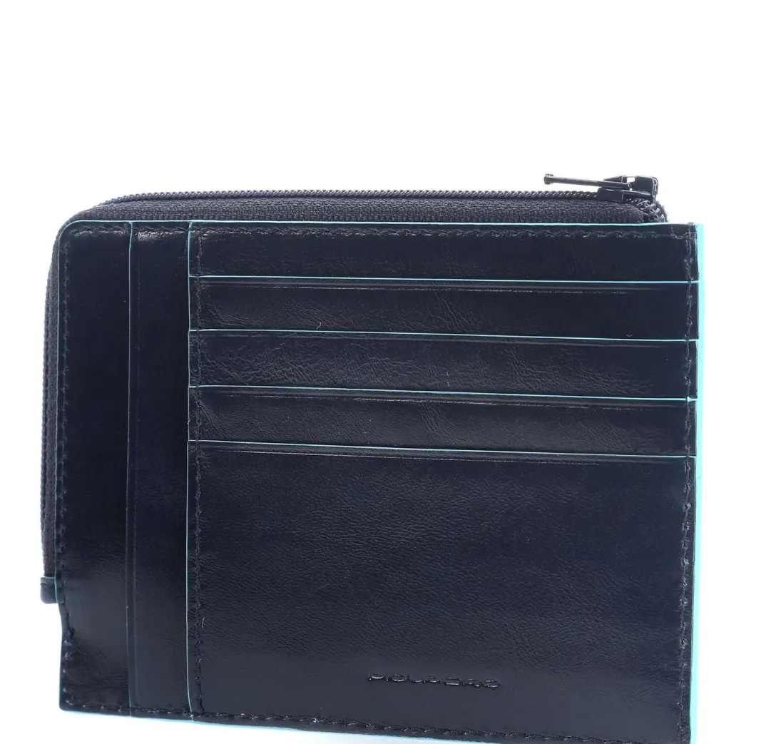 BLUE SQUARE Portafoglio in pelle con RFID