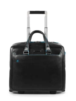 BLUE SQUARE Trolley pilota in pelle, porta PC 15.6