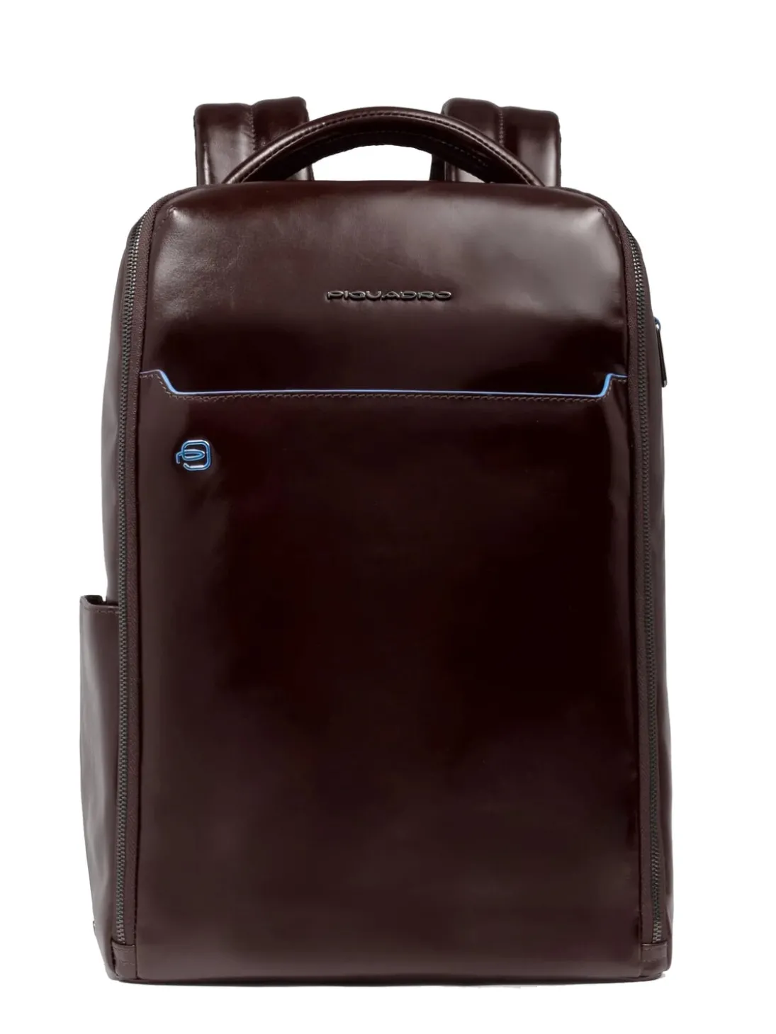 BLUE SQUARE Zaino fast-check in pelle, porta pc 14"