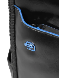 BLUE SQUARE Zaino fast-check in pelle, porta pc 14"
