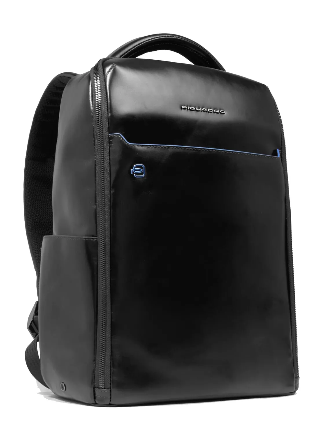 BLUE SQUARE Zaino fast-check in pelle, porta pc 14"