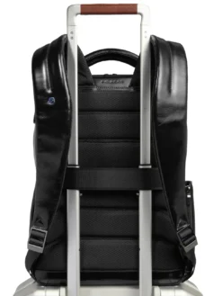 BLUE SQUARE Zaino fast-check in pelle, porta pc 14