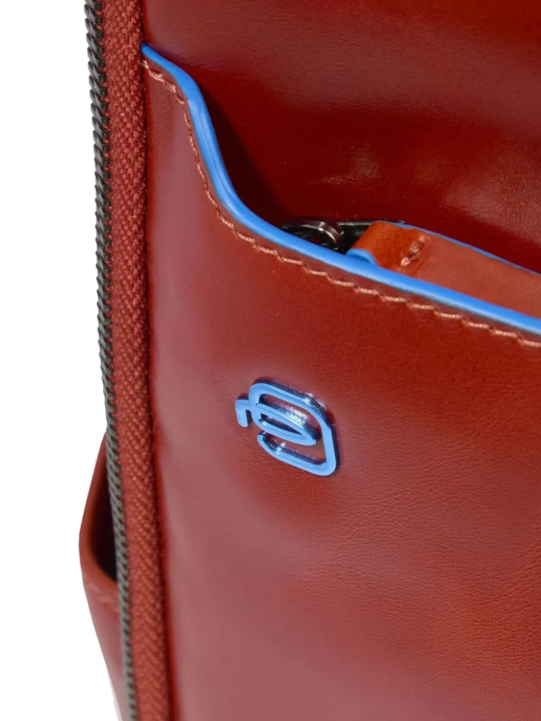 BLUE SQUARE Zaino fast-check in pelle, porta pc 14"