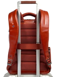 BLUE SQUARE Zaino fast-check in pelle, porta pc 14