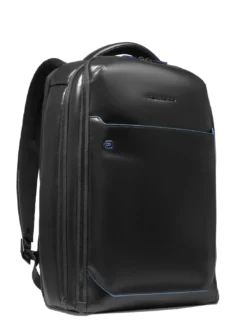 BLUE SQUARE Zaino in pelle fast-check porta pc 15,6"