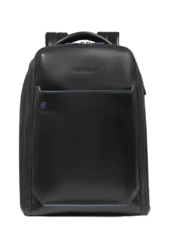 BLUE SQUARE Zaino in pelle fast-check porta pc 15,6"