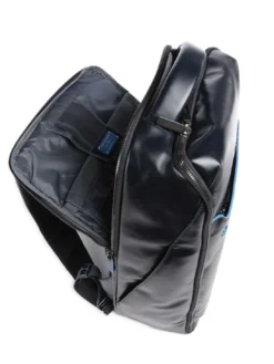 BLUE SQUARE Zaino in pelle porta pc 15.6